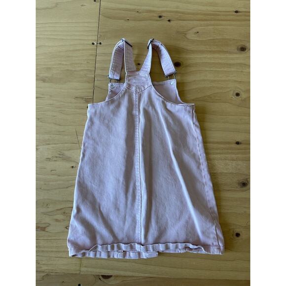 EUC Mark & Spencer Girls 6-7 Dress Pink Overall Jumper Overall - Picture 4 of 8